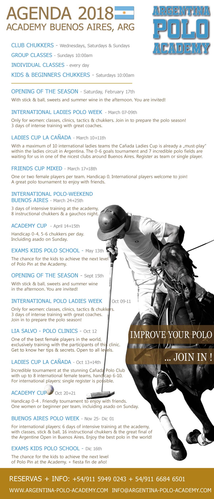 agenda polo academy 2018